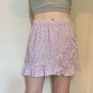 purple ruffle skirt NWT